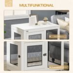 Šuniukų narvas su minkštu kilimėliu ir dvejomis rakinamomis durelėmis