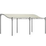 Prie sienos tvirtinama pergola su vandeniui atspariu stogu 3x5 m