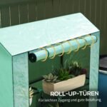 Mini šiltnamis su trijų lygių lentynomis ir UV spinduliams atspariu uždangalu