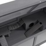 Graužikų narvas iš eglės medienos su priedais