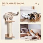 Sieninis 4 dalių kačių laipiojimo rinkinys su draskykle ir hamakais