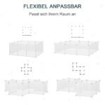 Modulinis aptvaras smulkiems gyvūnams su 12 plokščių