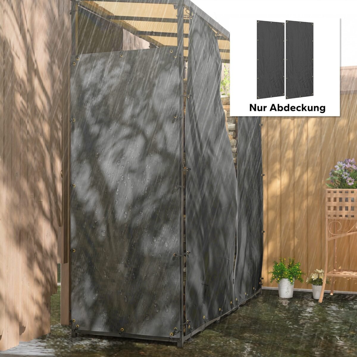 Malkų stelažo uždangalai atsparūs oro sąlygoms ir dulkėms, 2 vnt.