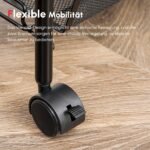 Kompaktiškas mobilus sandėliavimo vežimėlis su 5 metaliniais krepšeliais ir fiksuojamais ratukais