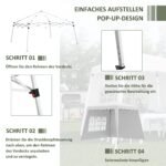 Išskleidžiamas paviljonas su šoninėmis sienomis ir langais