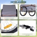 Sulankstoma krovininė dviračio priekaba – keliamoji galia 40 kg