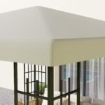 Paviljono atsarginis stogas 3 x 3 m su vandens nutekėjimo angomis ir UPF30+ apsauga