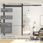 Stumdomų durų sistema su tyliu ir sklandžiu veikimu 244 cm