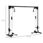 Kryžminė fitneso stotis su trosų trauka 1-2 asmenims