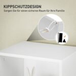 Knygų lentyna su reguliuojamomis lentynomis ir 5 skyriais