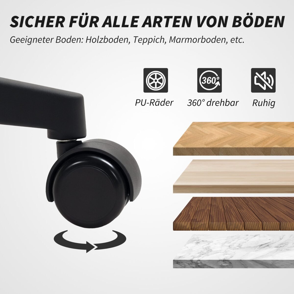 Biuro kėdė su dirbtinės vilnos apmušalu ir supimo funkcija