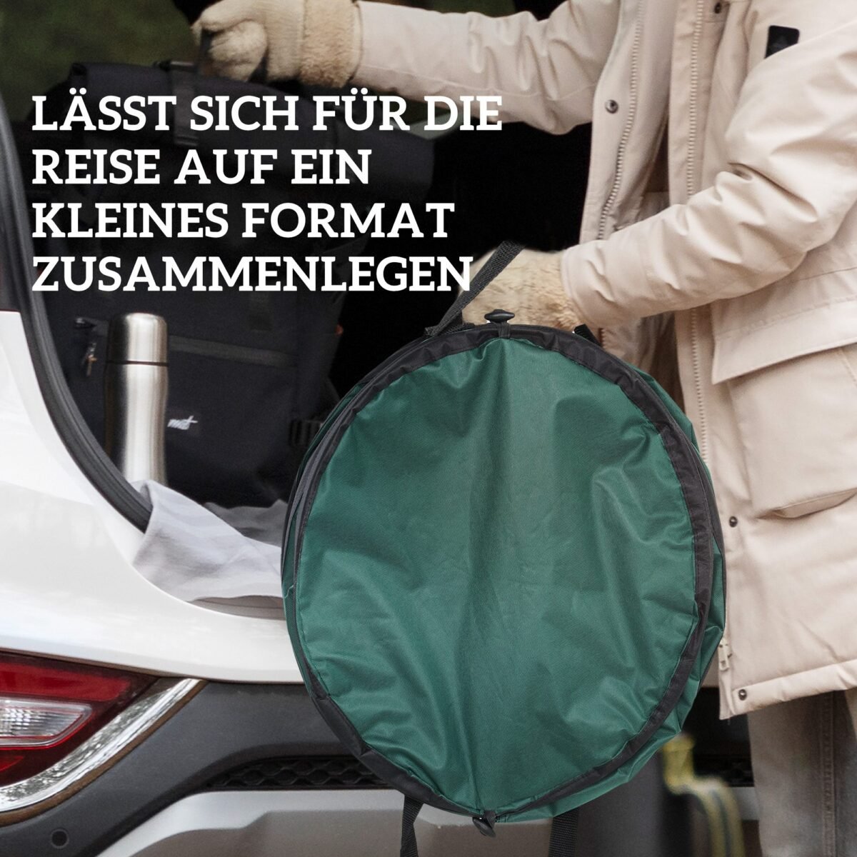 Sodo atliekų maišų rinkinys, 4 vnt., po 86 l, atsparūs vandeniui ir savaime stovintys