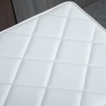 Sėdimasis suoliukas su dygsniuota sėdyne ir išskirtinio dizaino kojelėmis