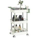 Vežimėlis su 3 lentynomis