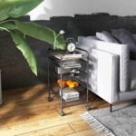 Universalus vežimėlis su 4 krepšeliais ir fiksuojamaisiais ratukais