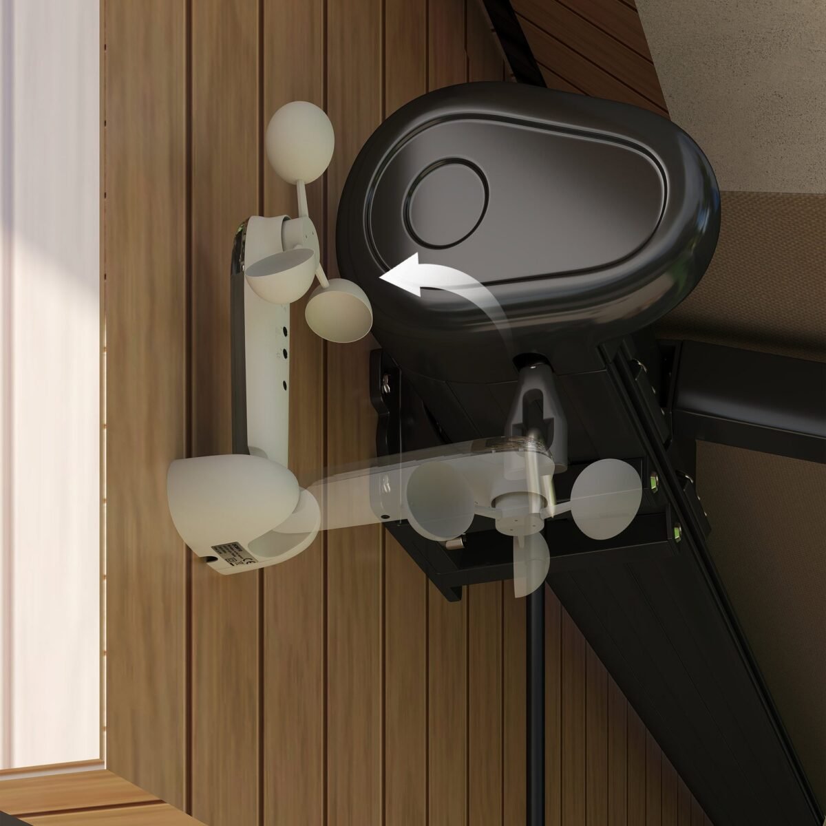 Automatinis markizės vėjo ir saulės jutiklis