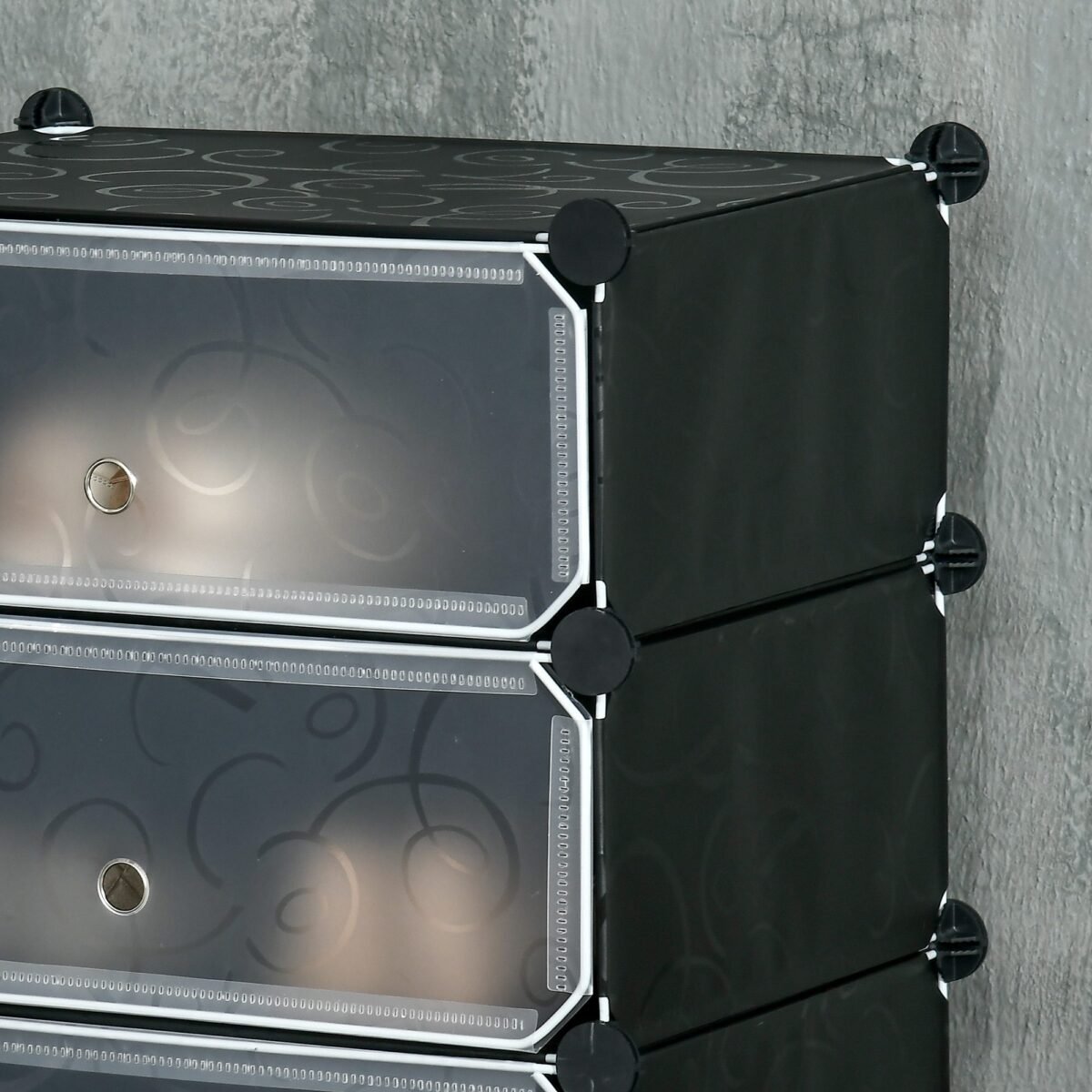 Modulinė batų lentyna su 6 uždaromais skyriais