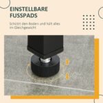 3 dalių baro stalo komplektas su 2 po stalu paslepiamomis taburetėmis ir lentynomis
