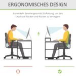 Ergonomiškas akrilinis monitoriaus stovas su erdve klaviatūrai