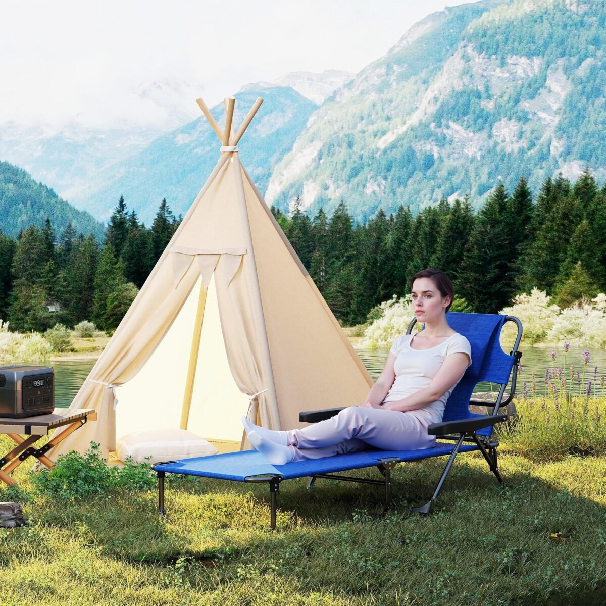 Sulankstomas gultas su reguliuojamu atlošu