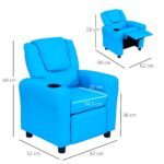 Vaikiškas fotelis su atlenkiamu atlošu