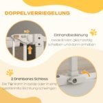 Reguliuojami augintinių apsaugos varteliai durims ir laiptinėms 74-87 cm pločio