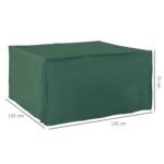 Apsauginis sodo baldų užvalkalas iš 600D Oksfordo audinio 135x135x75 cm
