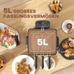Galinga 5 L talpos gruzdintuvė su patogiu apžvalgos langeliu ir laikmačiu