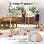 Šunų Agility rinkinys su 4 reguliuojamo aukščio kliūtimis ir transportavimo krepšiu