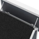 Lauko katės namelis su langu ir atverčiamu stogu