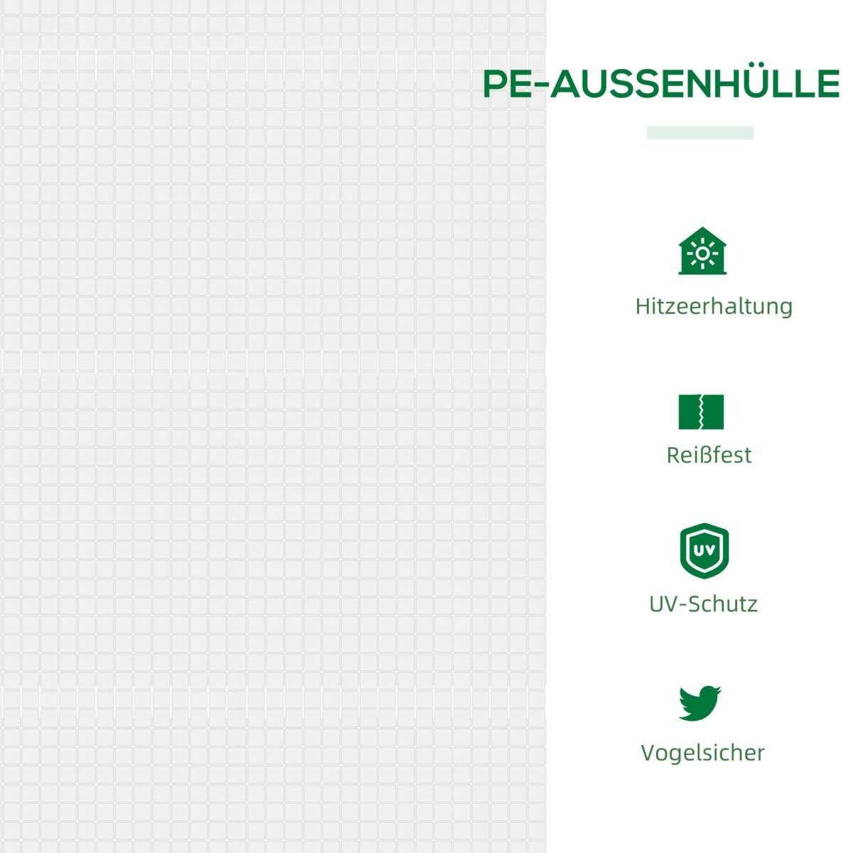 PE plėvelinis šiltnamis su langu 120x60x60 cm