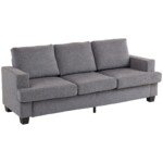Trivietė sofa su plieniniu rėmu