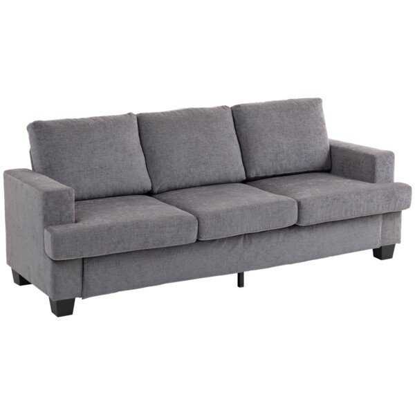 Trivietė sofa su plieniniu rėmu