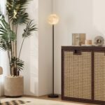 Pastatomas šviestuvas su 3D mėnulio gaubtu ir 3 šviesos spalvomis