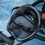 Augantis vaikiškas triratis su tėvų rankena ir apsauginiu stogeliu