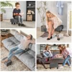 Daugiafunkcis pufas su liną imituojančiu audiniu