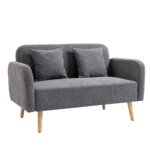 Aksominė dvivietė sofa su 2 dekoratyvinėmis pagalvėlėmis