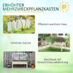 Pakeliamas gėlynas su ritinine plėvelės danga