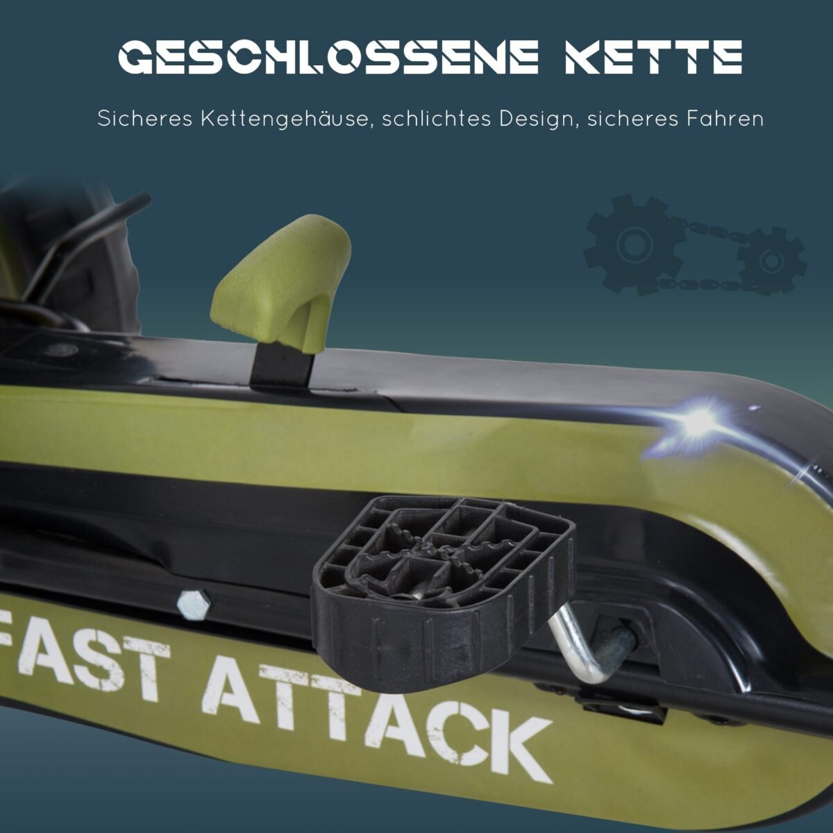 Vaikiškas pedalu varomas kartingas su rankiniu stabdžiu ir reguliuojama sėdyne