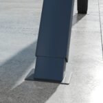 Dvietės sodo sūpuoklės su reguliuojamu stogeliu