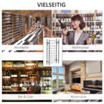 Sieninė metalinė vyno lentyna 60 buteliams