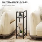 Siauras regalas su trimis stiklinėmis lentynomis