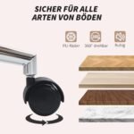 Biuro kėdė su avikailio imitacijos apmušalais, atlošimo funkcija ir pasukama sėdyne