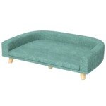 Šunų sofa su nuimama pagalve ir paaukštintu pagrindu