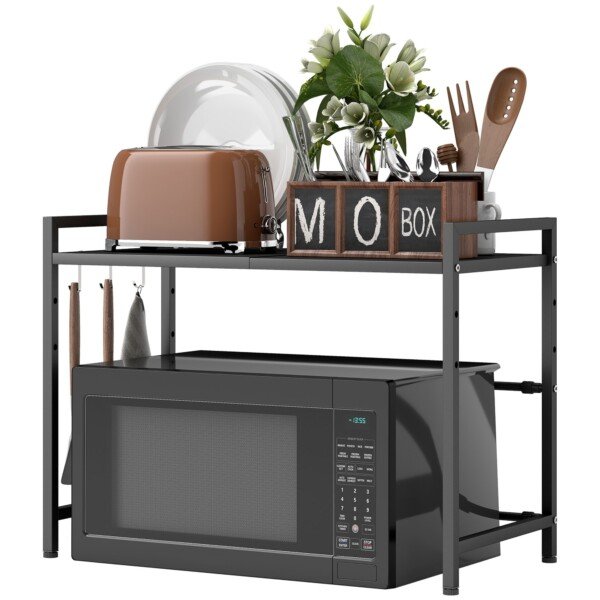 Ištraukiamas mikrobangų krosnelės stovas su 40 cm aukščio tarpu