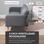 2-vietė sofa-lova su individualiai reguliuojamais atlošais