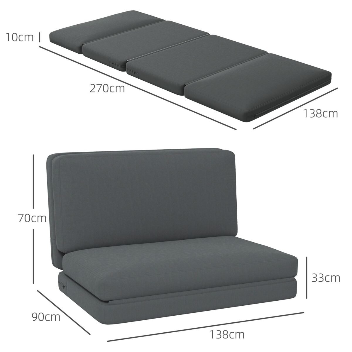 Transformuojama modulinė sofa-lova
