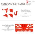 Sieninė įrankių laikymo sistema su perforuotomis plokštėmis, lentynomis ir 54 priedais