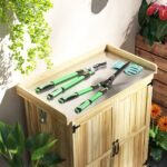 2 dalių gyvatvorių ir genėjimo žirklių rinkinys su teleskopinėmis rankenomis