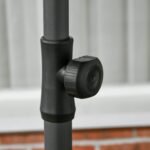 Paplūdimio skėtis su UV50+ apsauga ir reguliuojamu pasvirimu, 1,80 m skersmens